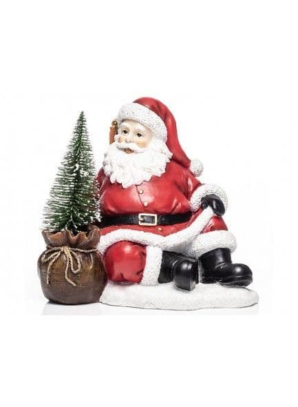 Kirkwood Sitting Santa With  Gifts | Red XM11