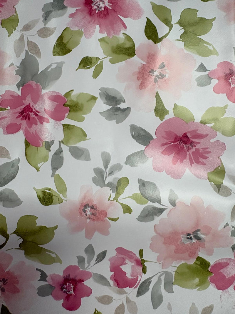 WJC PVC Round Table Cloth | Flowers
