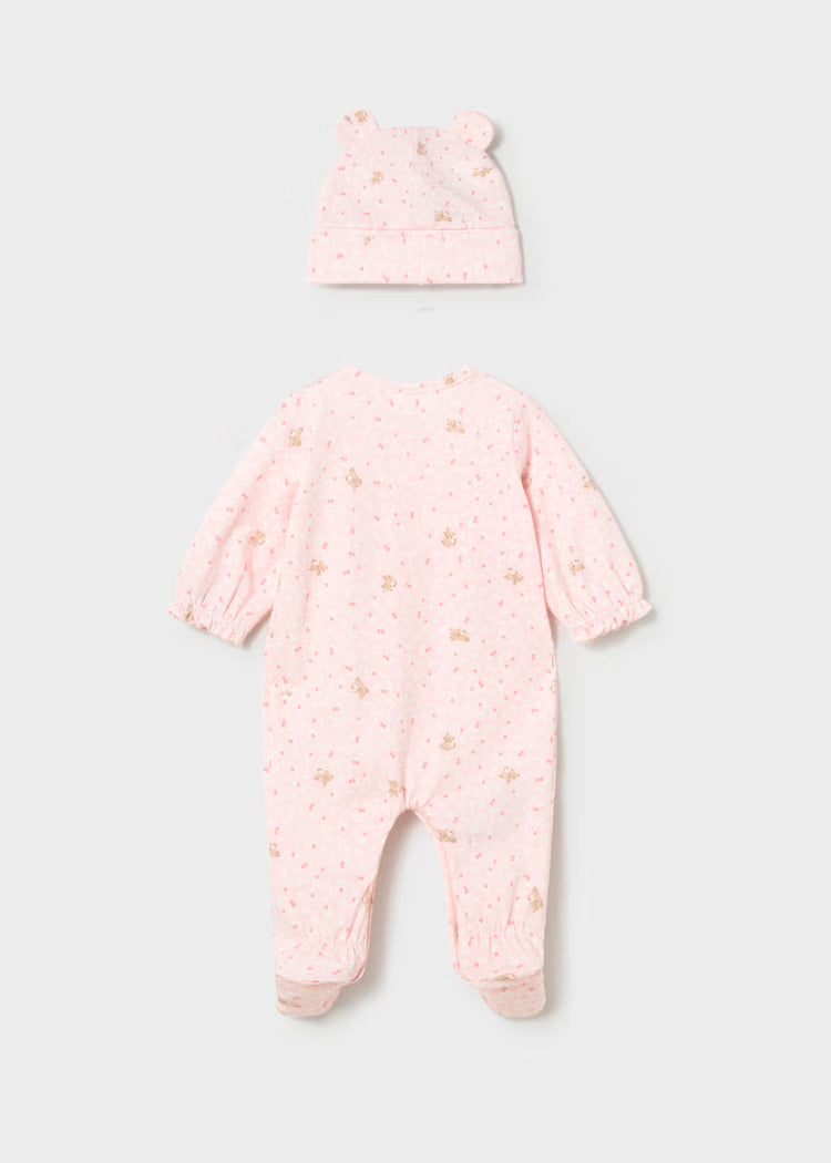 Mayoral Baby's Romper & Hat | Rose 1706/SS26