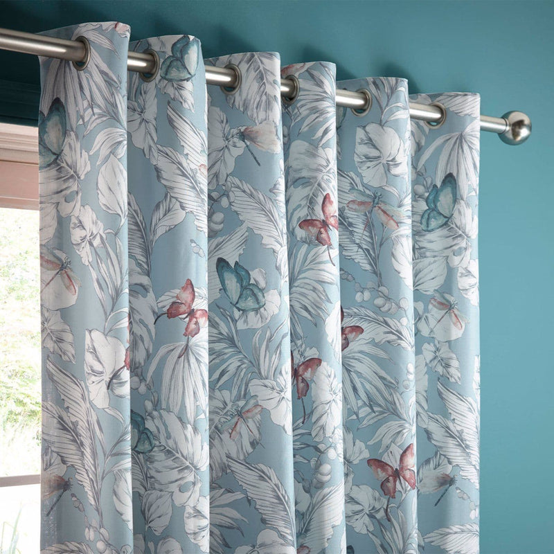 M1119 Flutur Curtains Aqua