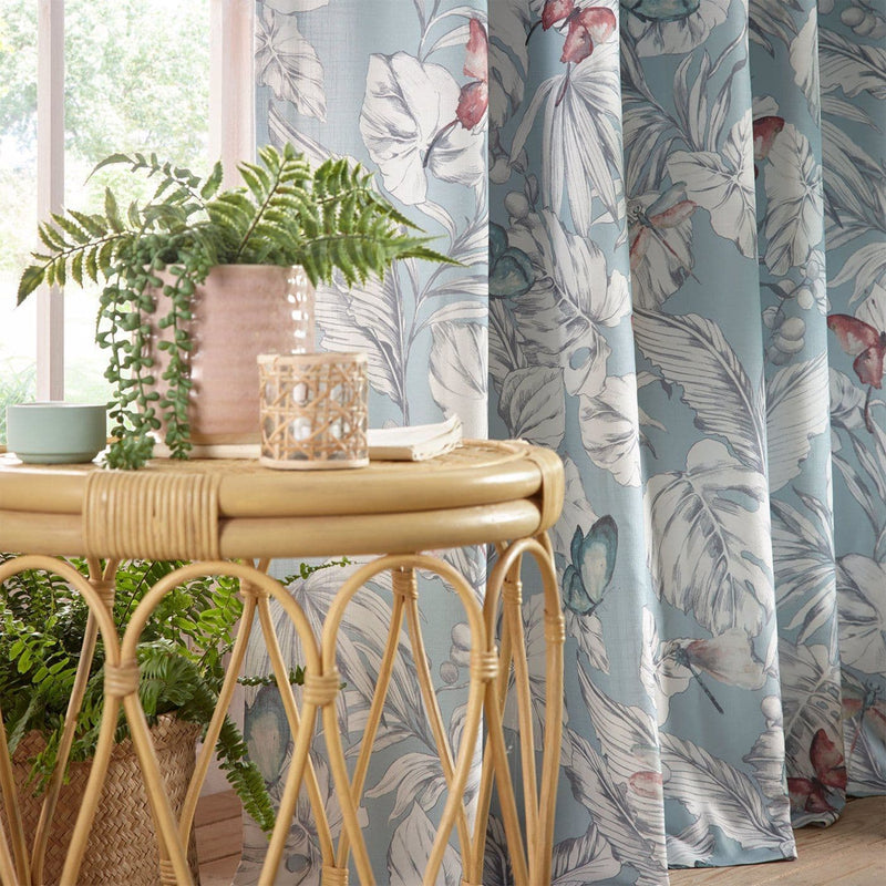M1119 Flutur Curtains Aqua