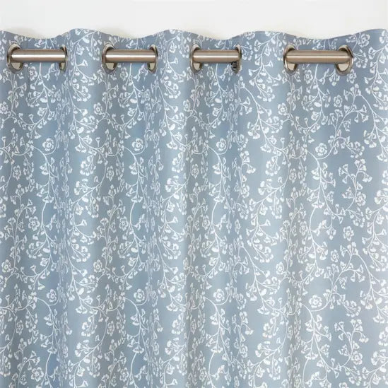 Sundor Sade Eyelet Curtains | Blue