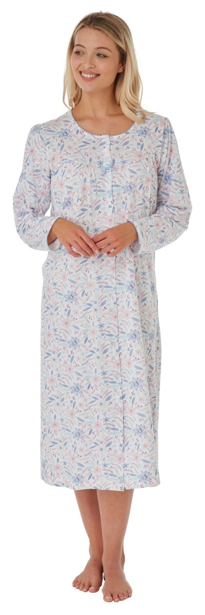 MA25912 Cotton Nightdress Blue