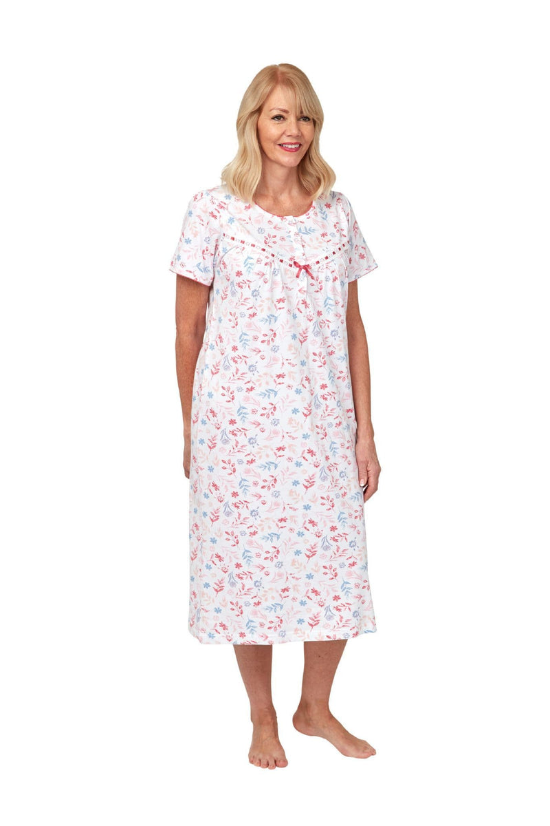 MA31678 Lyla S/S Cotton Nightdress Pink