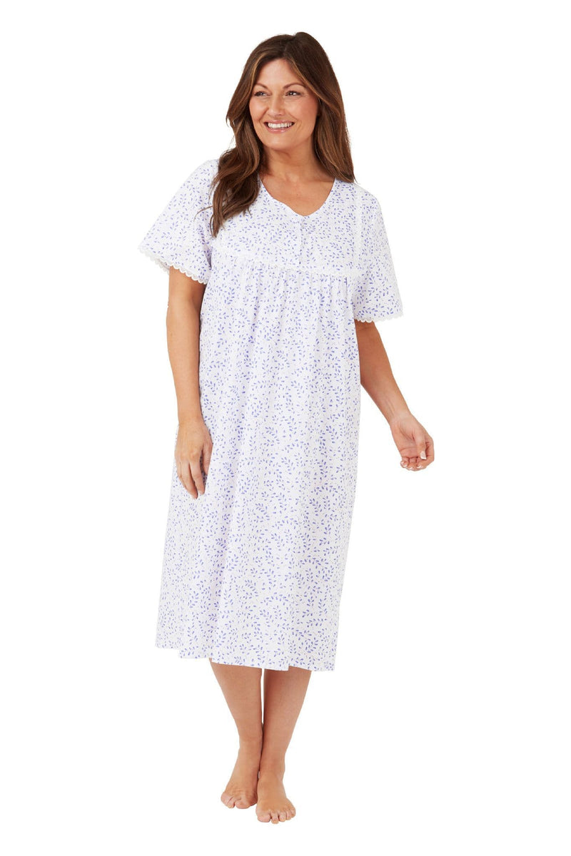Malon Swirl Night Dress  | Blue MA40917