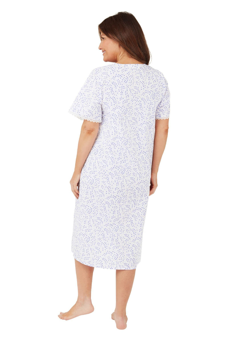 Malon Swirl Night Dress  | Blue MA40917