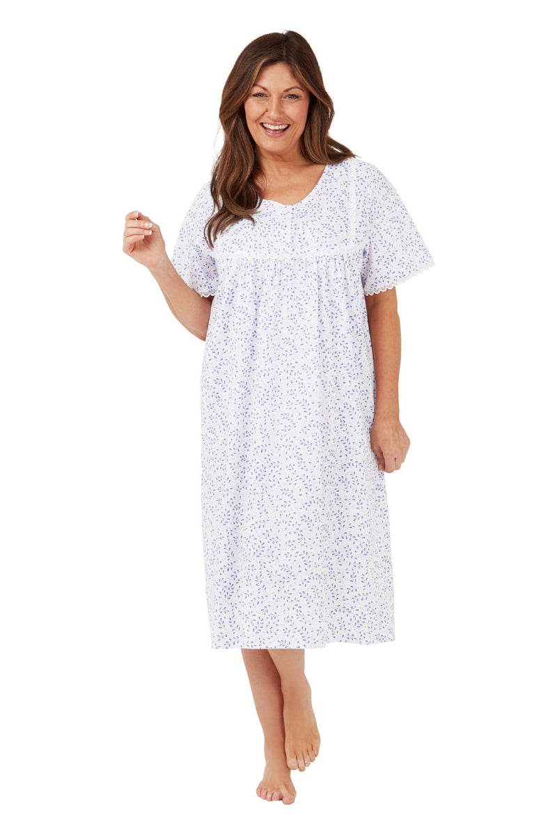 Malon Swirl Night Dress  | Blue MA40917