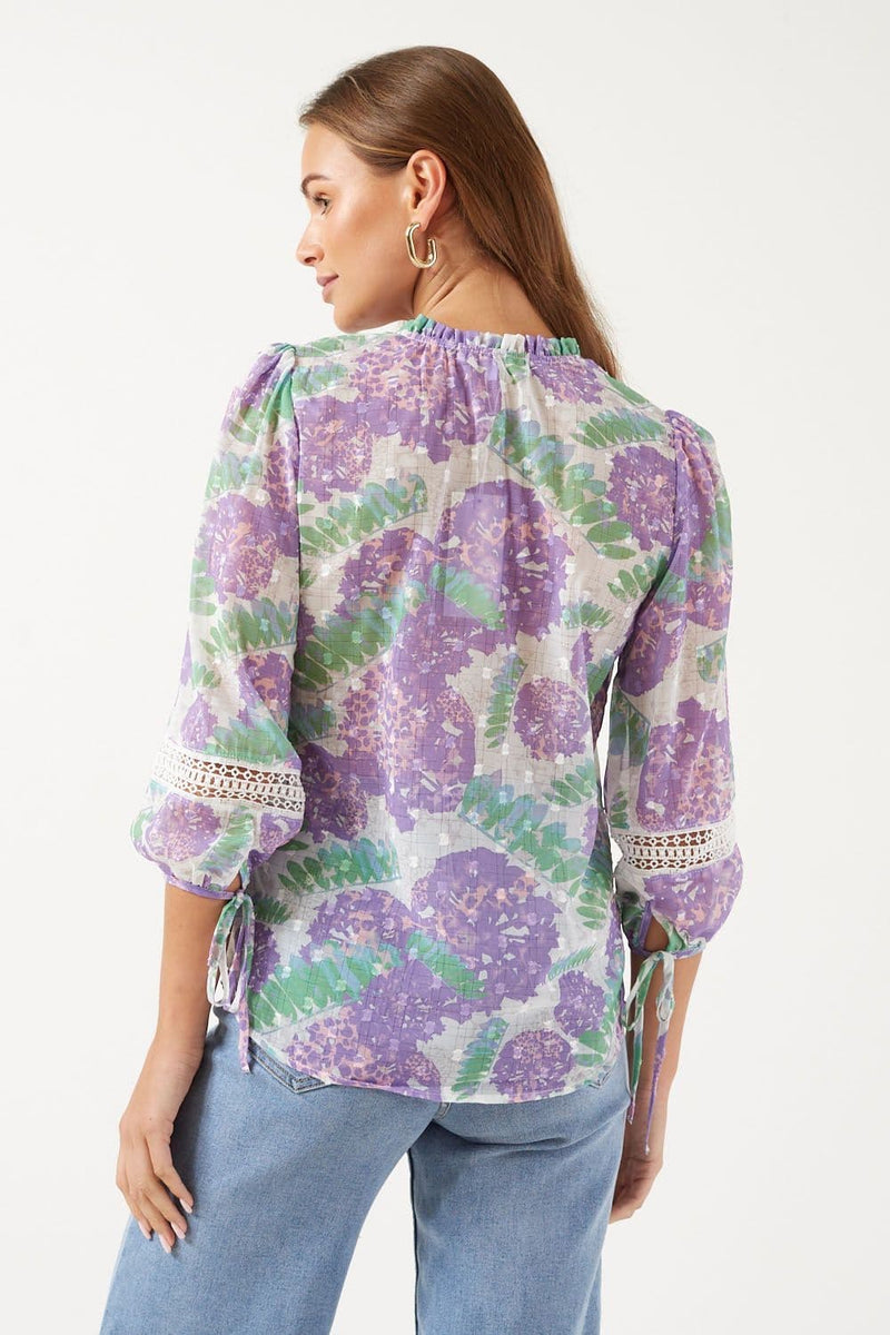 Marc Angelo 3/4 Sleeve Blouse   | Lilac MA42249