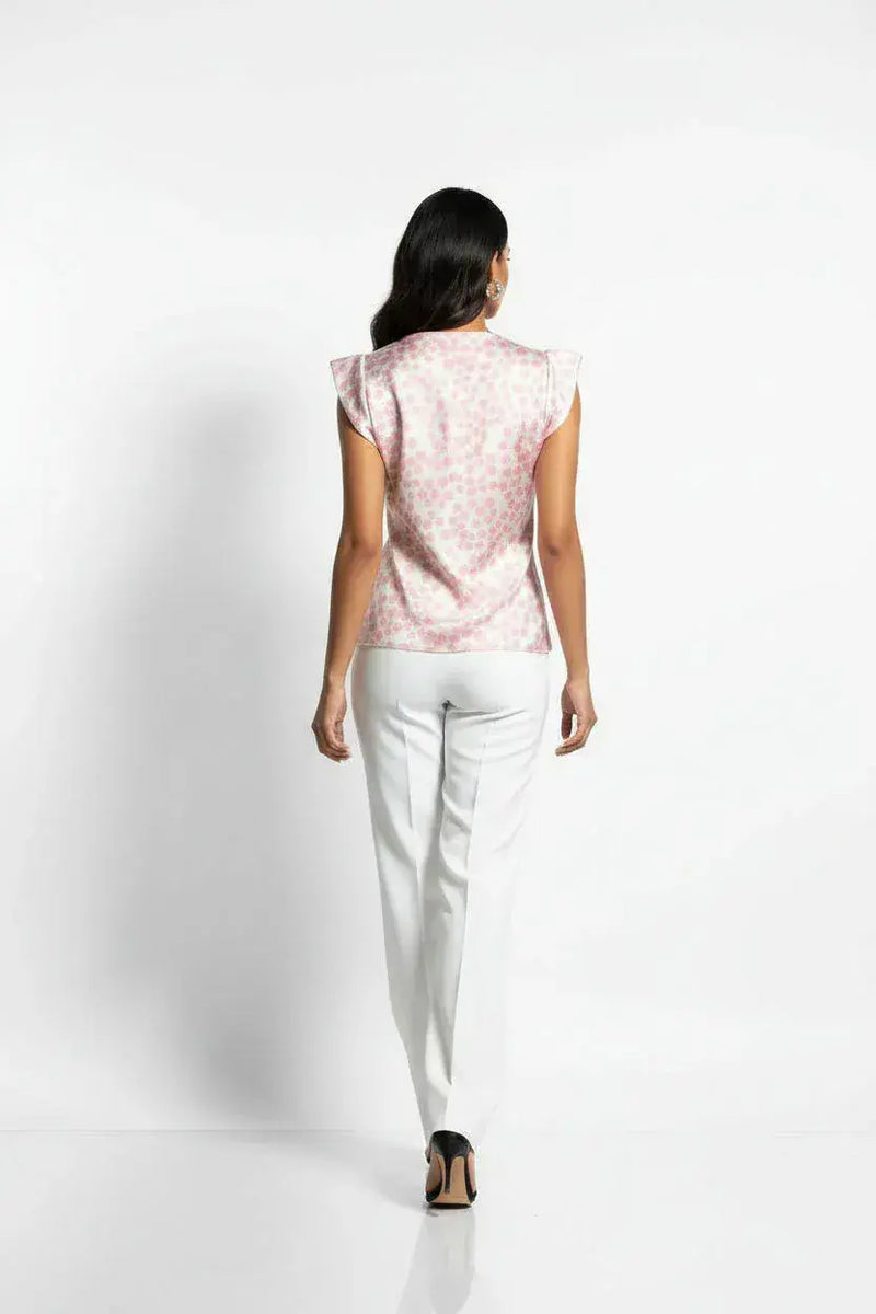 Marc Angelo Cowl Neck Top | Pink 7214