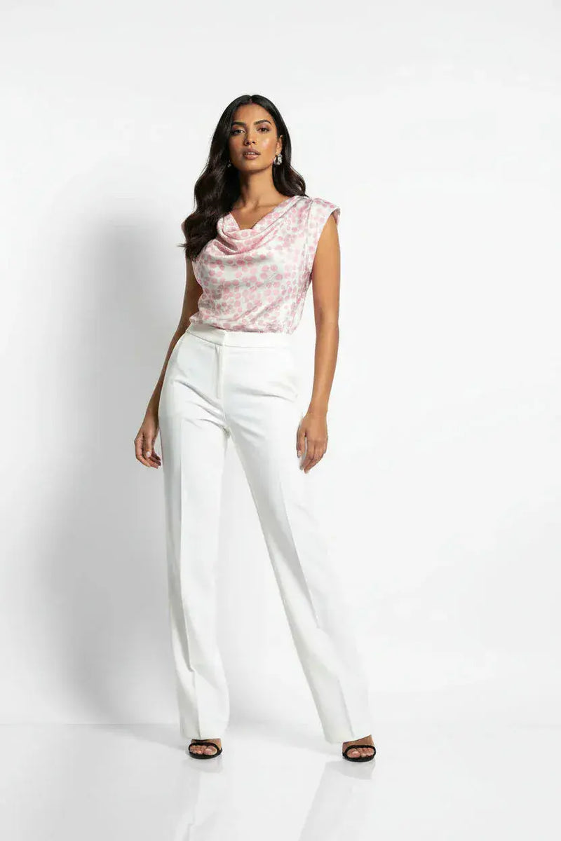 Marc Angelo Cowl Neck Top | Pink 7214