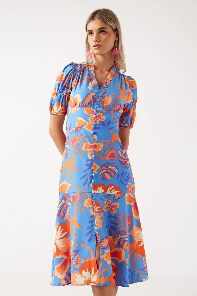 Marc Angelo Midi Dress Blue MA41148 — Burkes Bantry Ltd