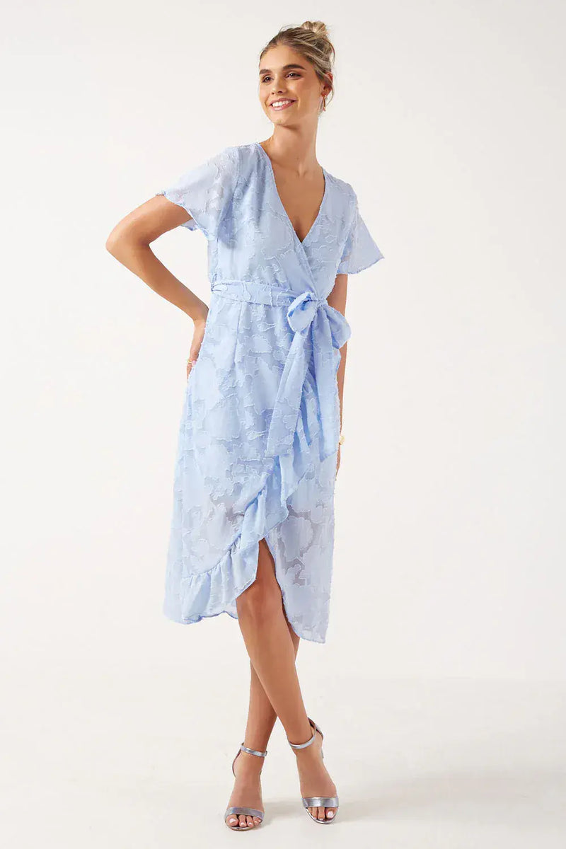 Marc Angelo Sue Midi Dress | Pale Blue MA41260