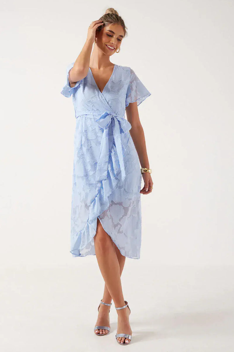 Marc Angelo Sue Midi Dress | Pale Blue MA41260