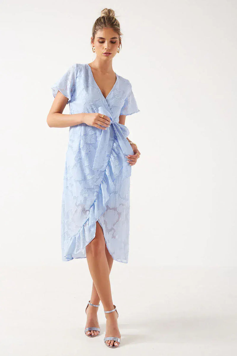 Marc Angelo Sue Midi Dress | Pale Blue MA41260