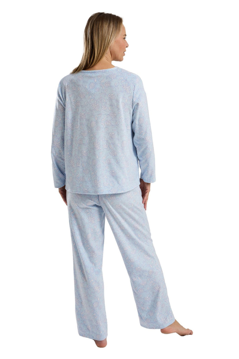 Marlon Delicate Fleece Pyjamas | Blue MA45742