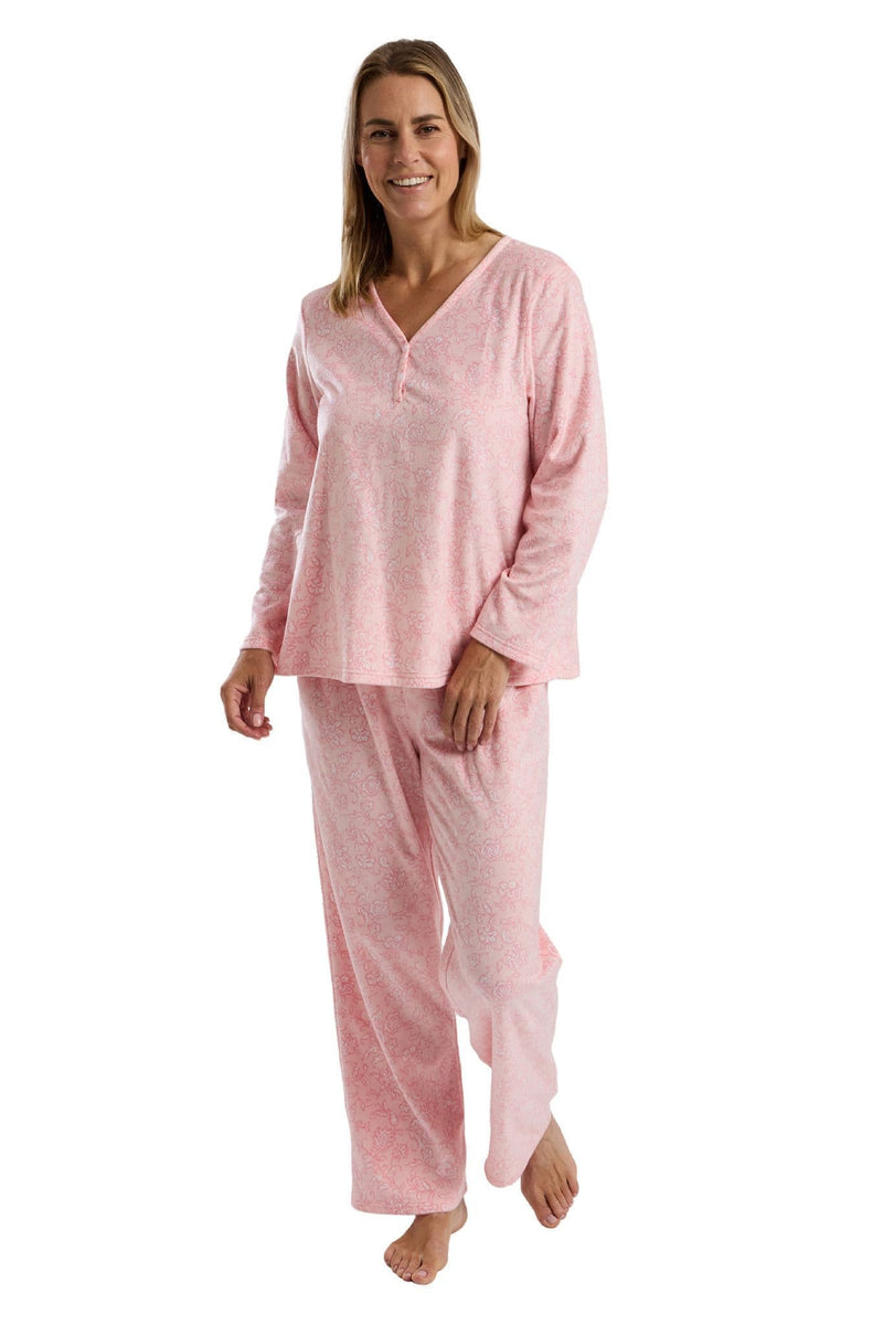 Marlon Delicate Fleece Pyjamas | Pink MA45742