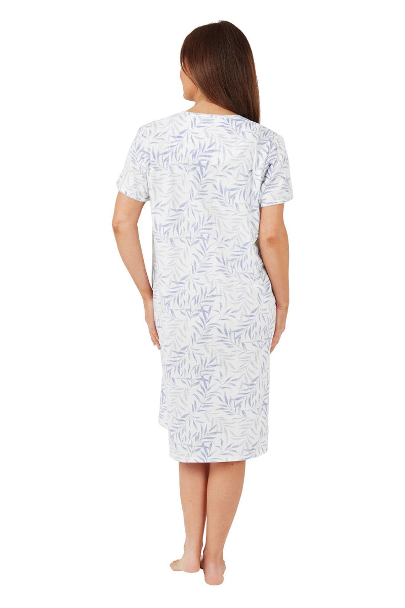 Marlon Palm Nightdress | Blue MA40933