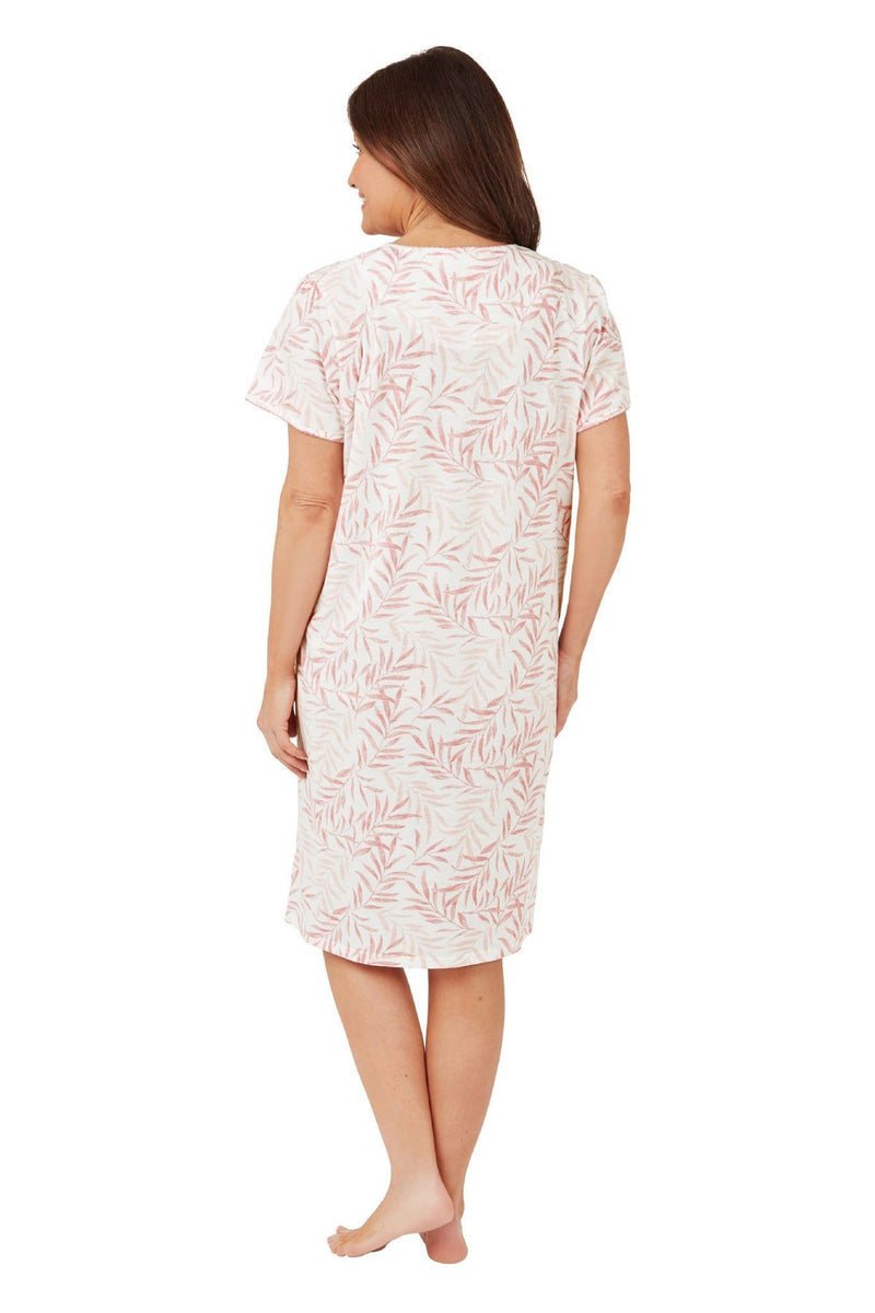 Marlon Palm Nightdress | Pink MA40933