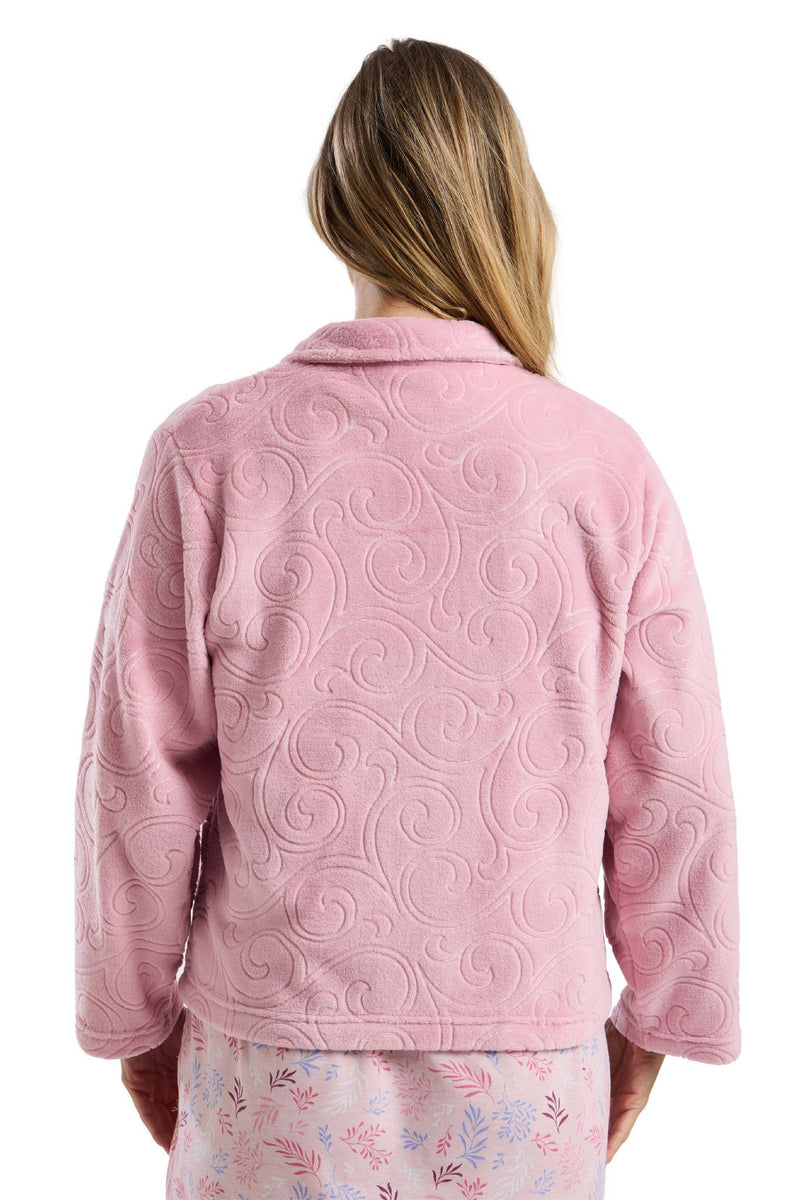 Marlon Swirl Bed Jacket | Rose MA45721