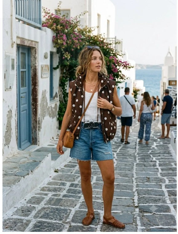 MAY MODA Alex Sleeveless vest | Maroon