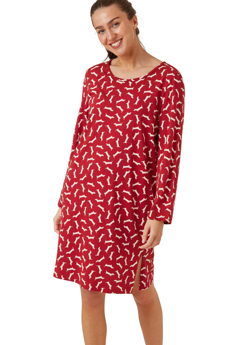 Marsylka Dachshund Nightshirt | Red In42646