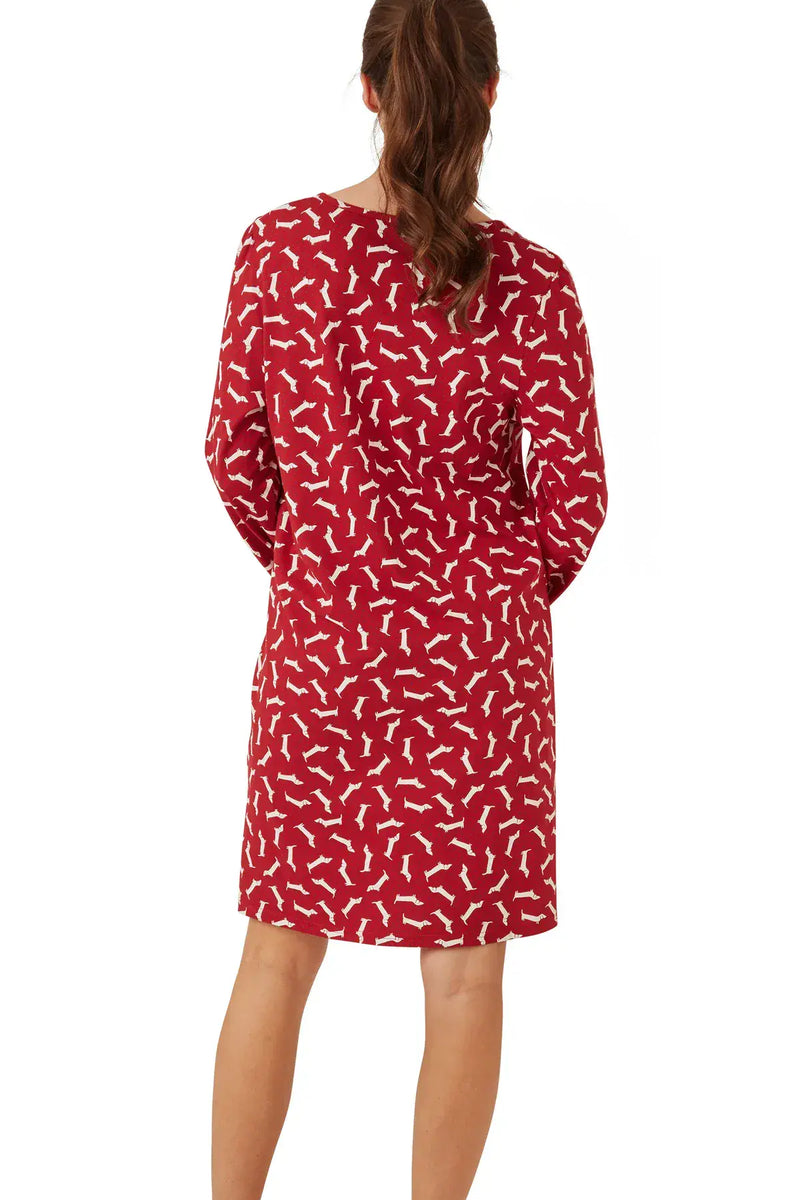 Marsylka Dachshund Nightshirt | Red In42646