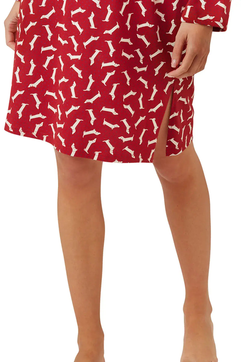 Marsylka Dachshund Nightshirt | Red In42646