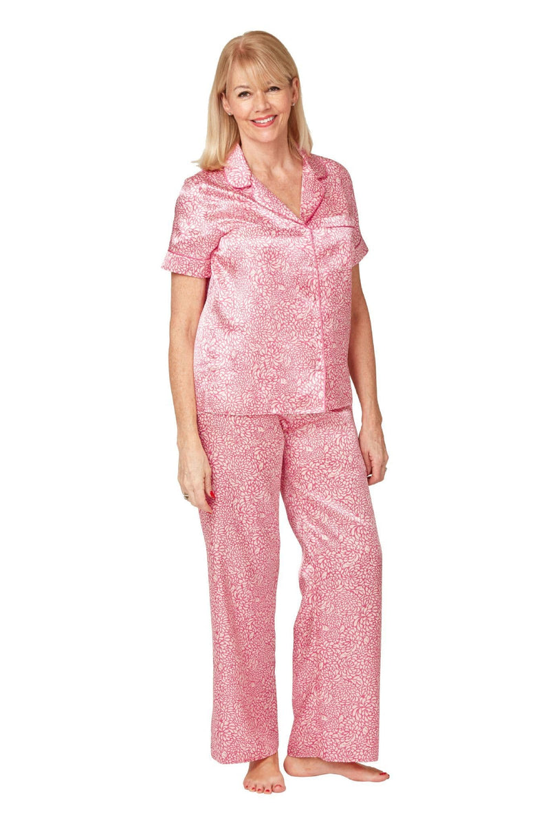 Marsylka Eva Satin Pyjamas Pink | Ma35715