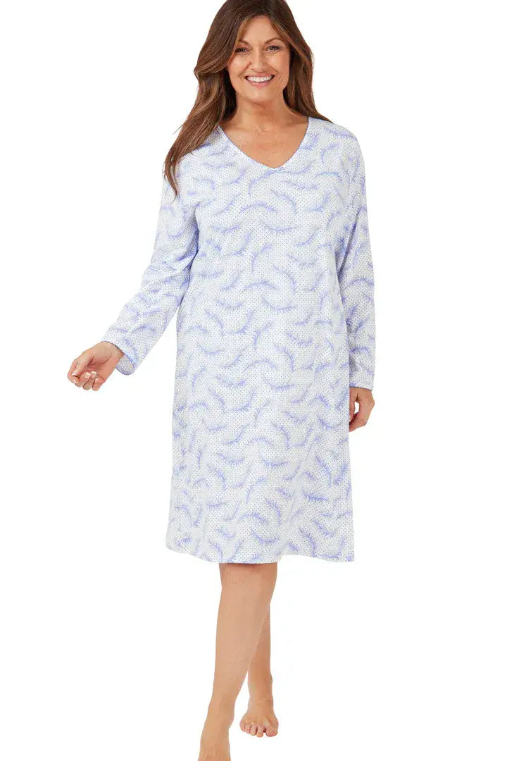 Marsylka  Feather Spot Nightdress  | Blue MA42624