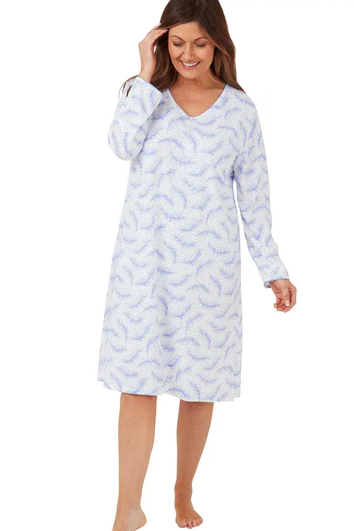 Marsylka  Feather Spot Nightdress  | Blue MA42624