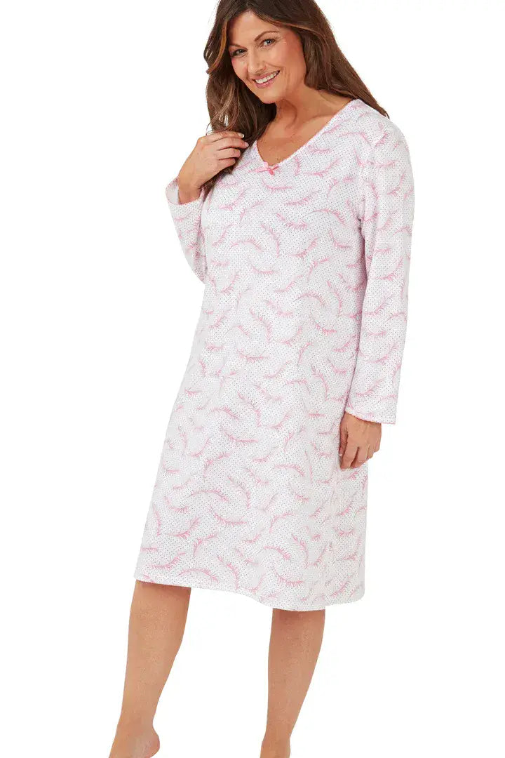 Marsylka  Feather Spot Nightdress  | Pink MA42624