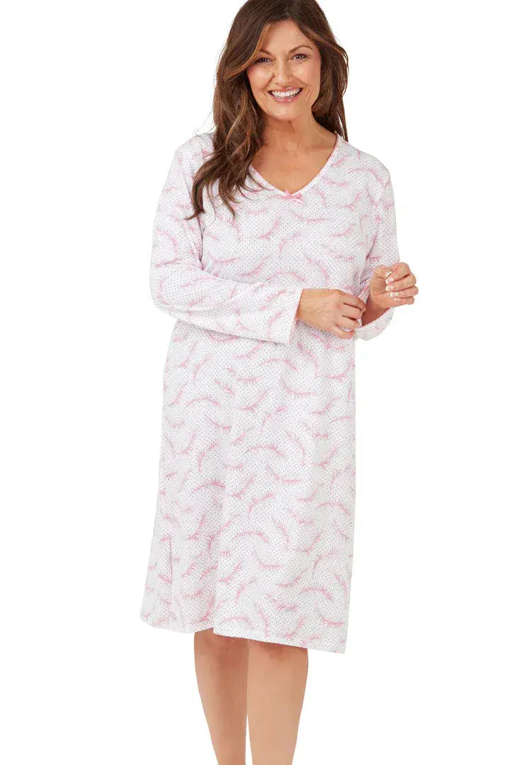 Marsylka  Feather Spot Nightdress  | Pink MA42624