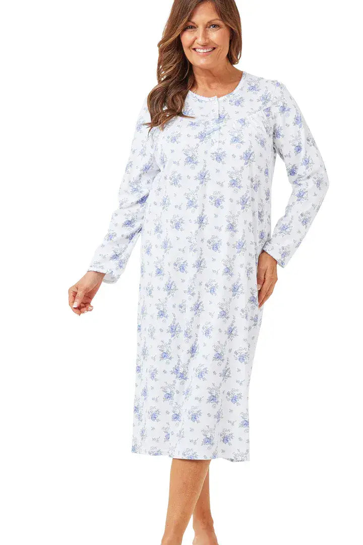 Marsylka  Floral Nightdress | Blue MA42602