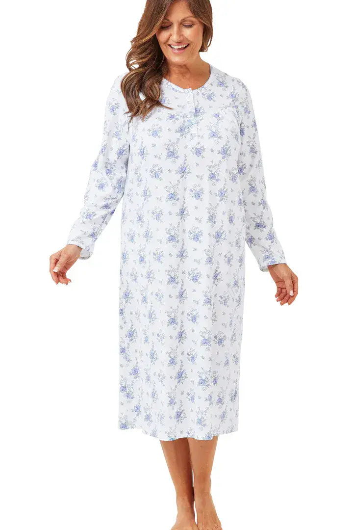 Marsylka  Floral Nightdress | Blue MA42602