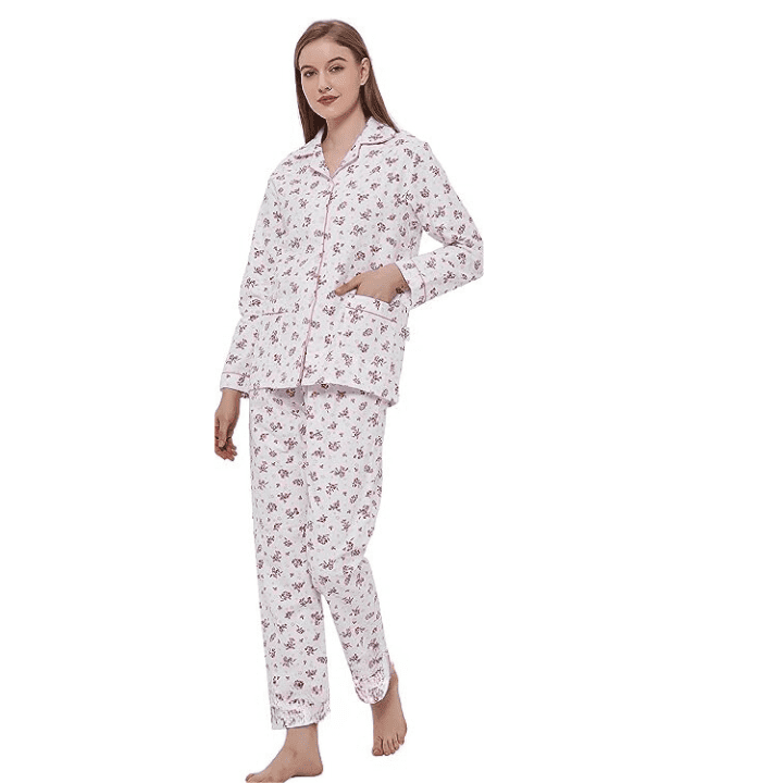Marsylka Floral Wincey Pyjama | Pink  MA38315