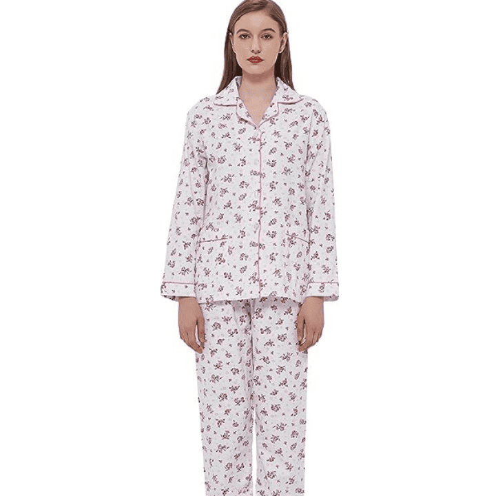 Marsylka Floral Wincey Pyjama | Pink  MA38315