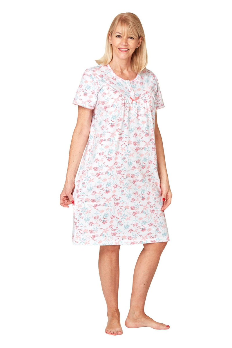Marsylka Freya  Cotton Night Dress Pink | Ma353709