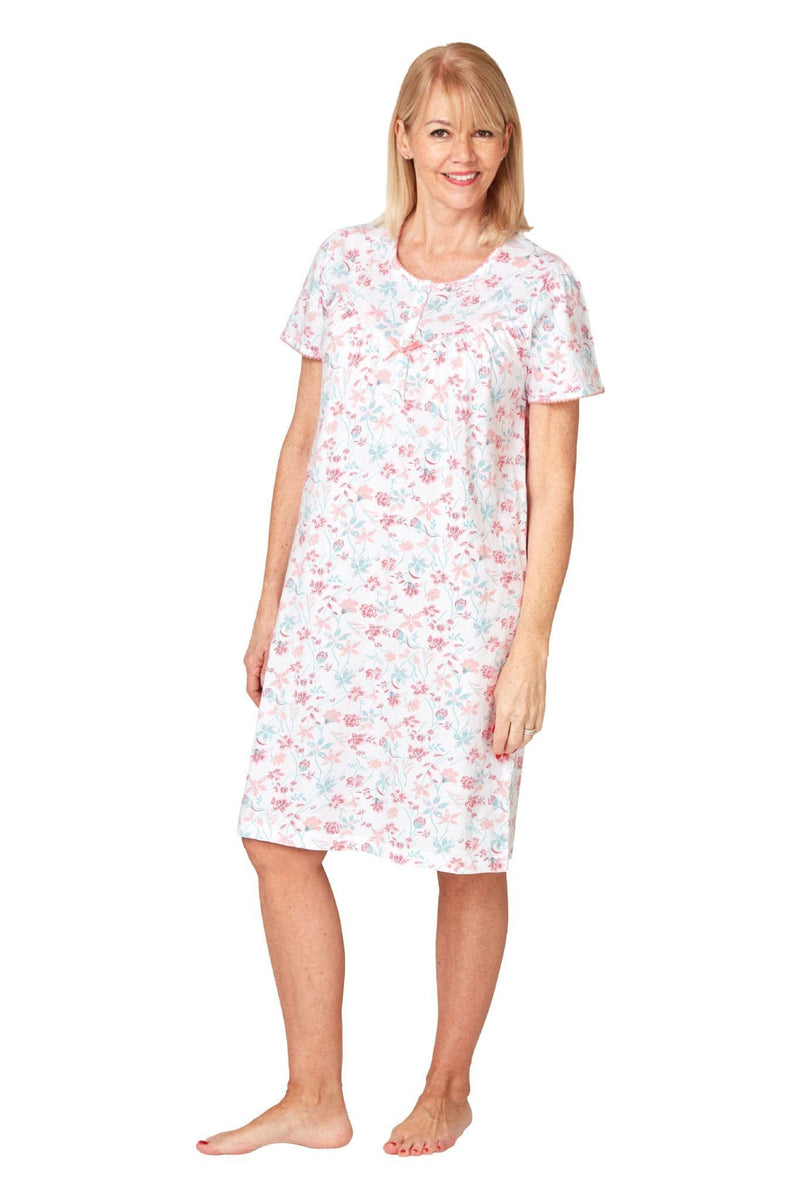Marsylka Freya  Cotton Night Dress Pink | Ma353709
