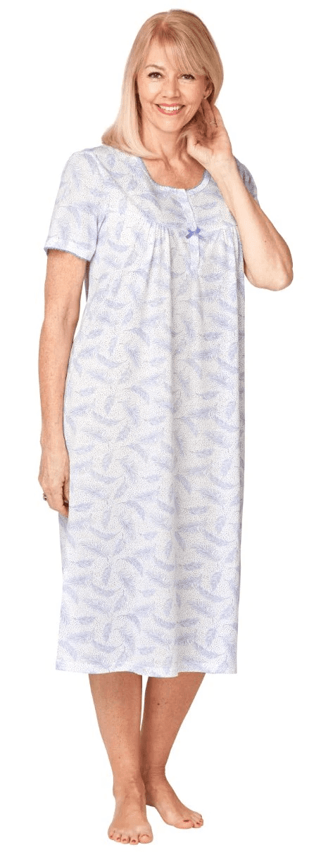 Marsylka Mia Feather Nighdress| Blue Ma35699