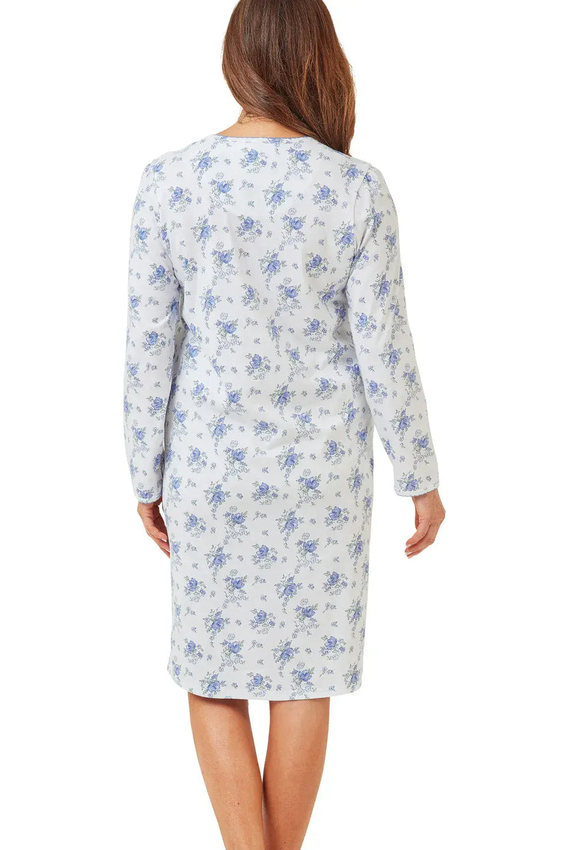 Marsylka Night Dress Floral | Blue MA42620