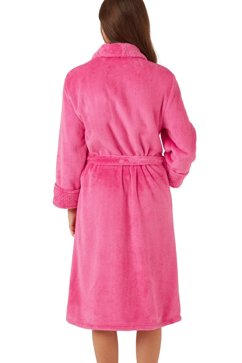 Marsylka  Shimmer Fleece Robe | Pink IN42645