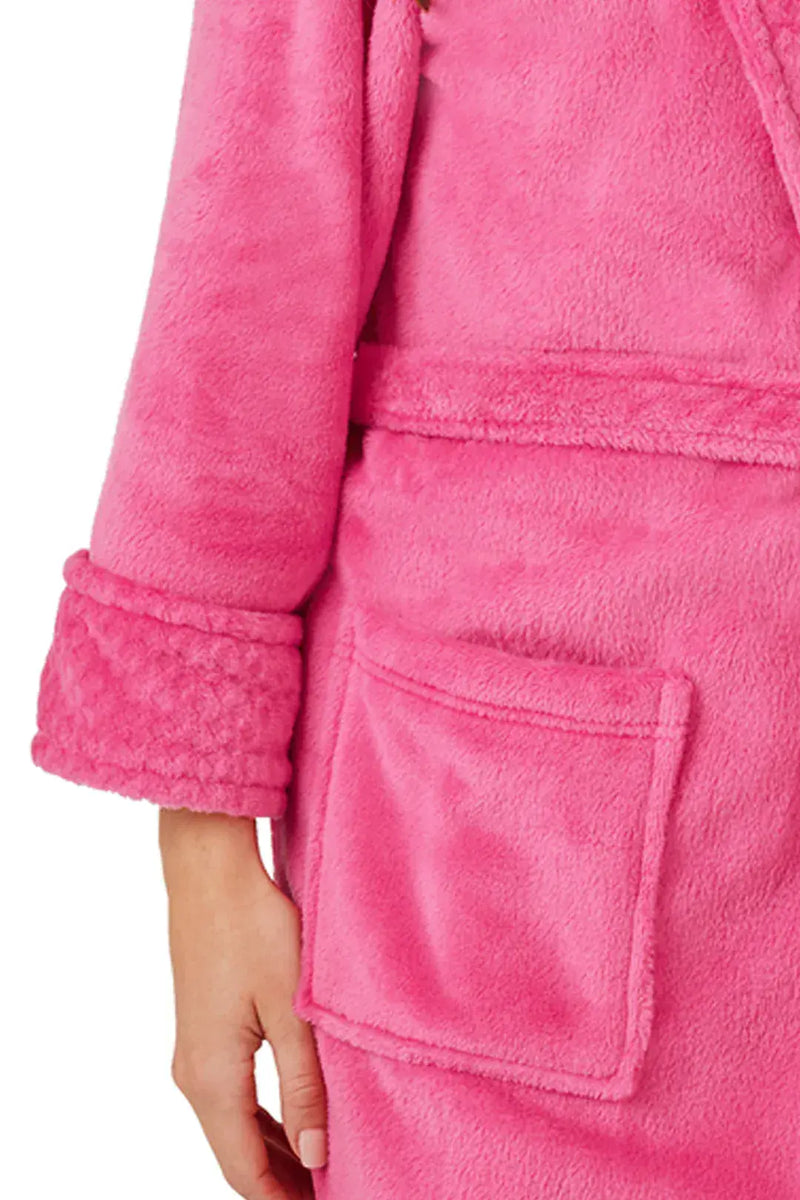 Marsylka  Shimmer Fleece Robe | Pink IN42645
