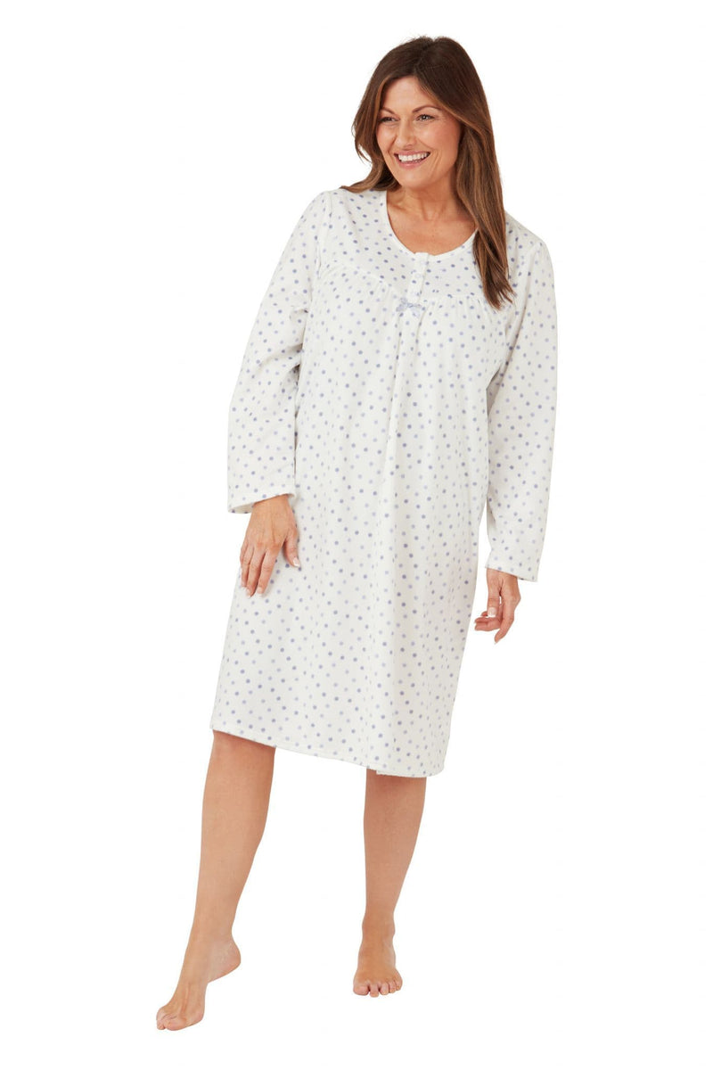 Marsylka Spot Night Dress | Blue MA42447