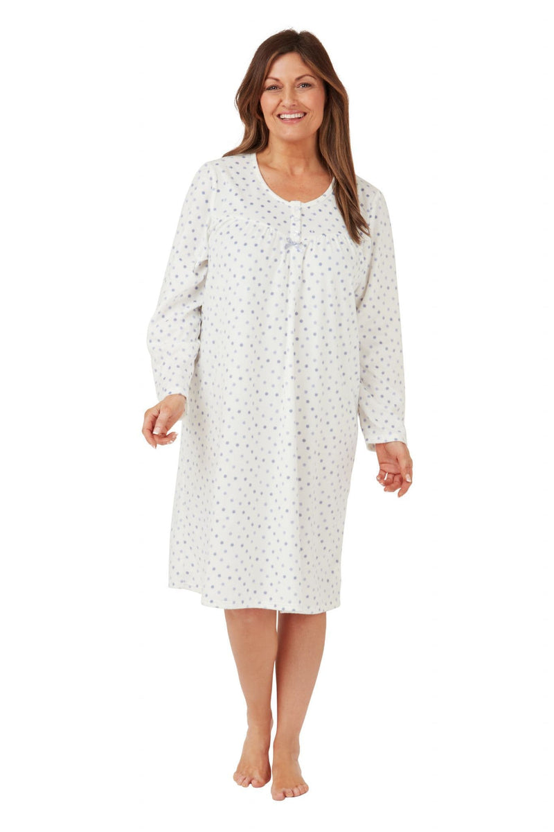 Marsylka Spot Night Dress | Blue MA42447