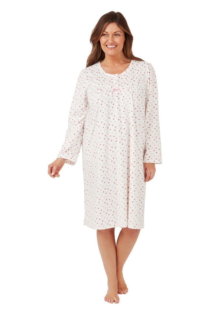Marsylka Spot Night Dress | Pink MA42447