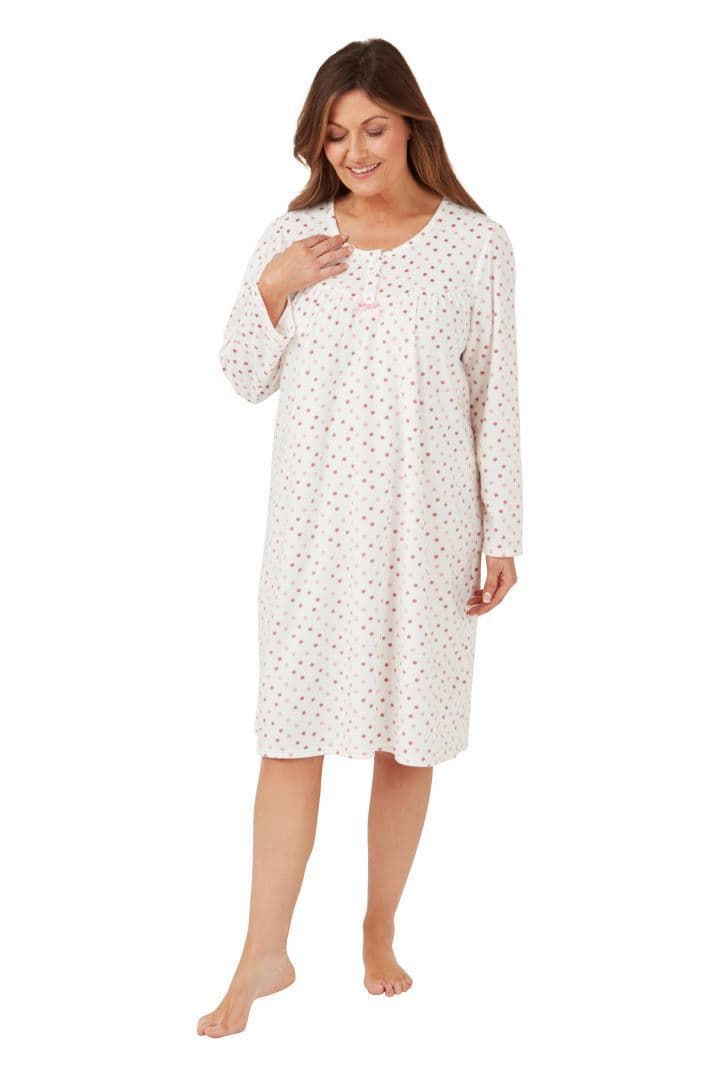 Marsylka Spot Night Dress | Pink MA42447