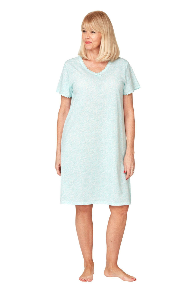 Marsylka  Zebra Nightdress | Aqua In 35697