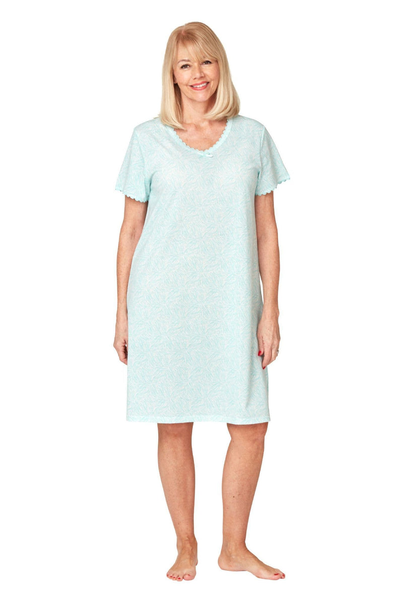 Marsylka  Zebra Nightdress | Aqua In 35697
