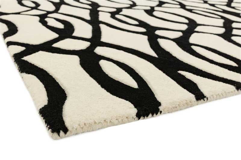 Matrix rug 35 wire black/white 120x170cm