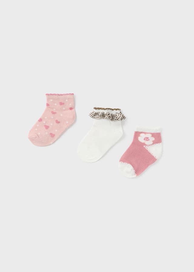 Mayoral 3 Socks Set Blush 10400